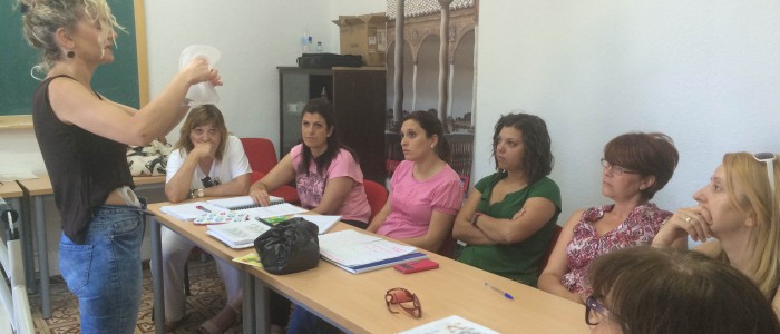 Alumnas del curso de cuidados y necesidades  de las personas mayores dependientes en Almagro